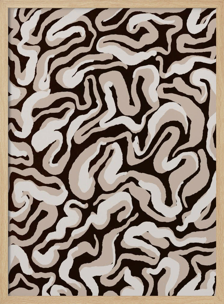 Wirbelnde Erdtöne | Poster