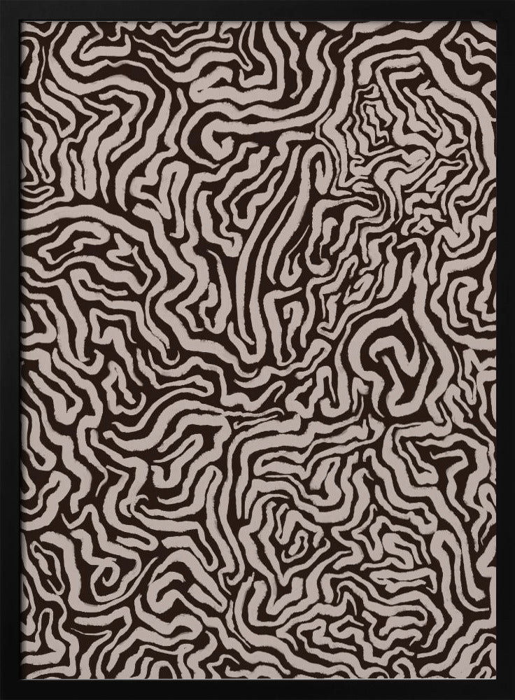 Abstrakte Labyrinthlinien | Poster