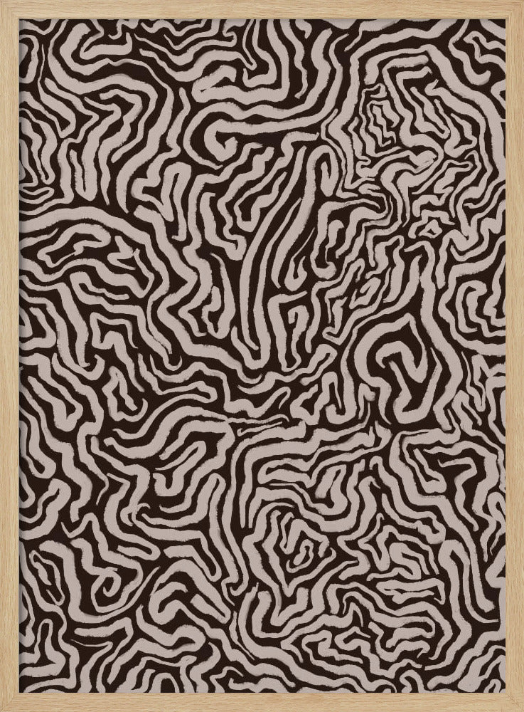 Abstrakte Labyrinthlinien | Poster