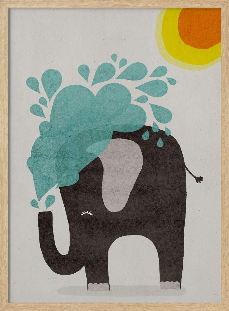 Elefantenplanschen | Poster
