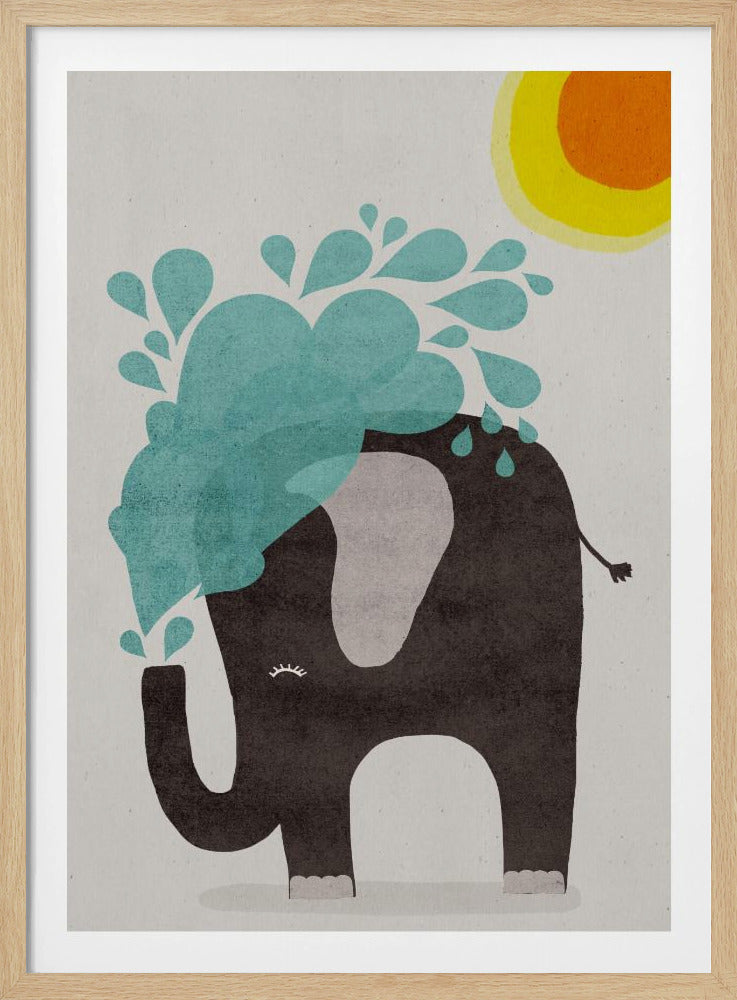 Elefantenplanschen | Poster