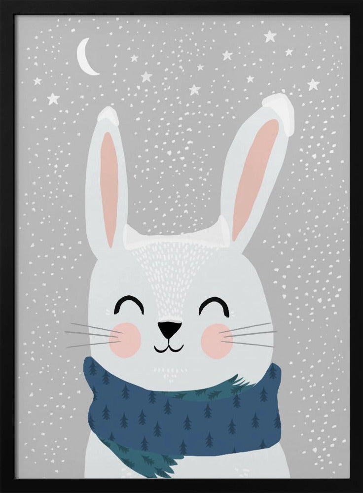 Winterhasenglück | Poster
