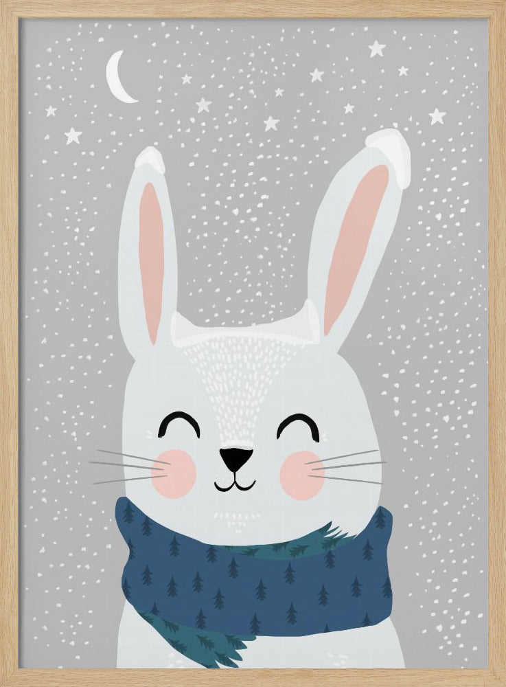 Winterhasenglück | Poster