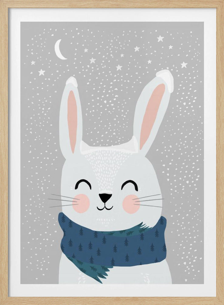 Winterhasenglück | Poster