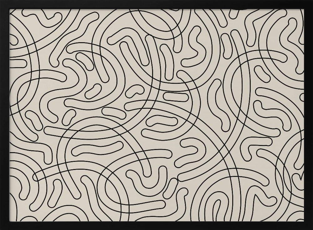 Verworrene Labyrinthlinien | Poster