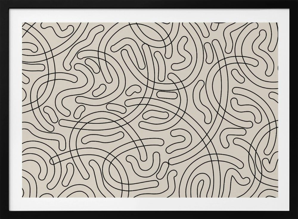 Verworrene Labyrinthlinien | Poster