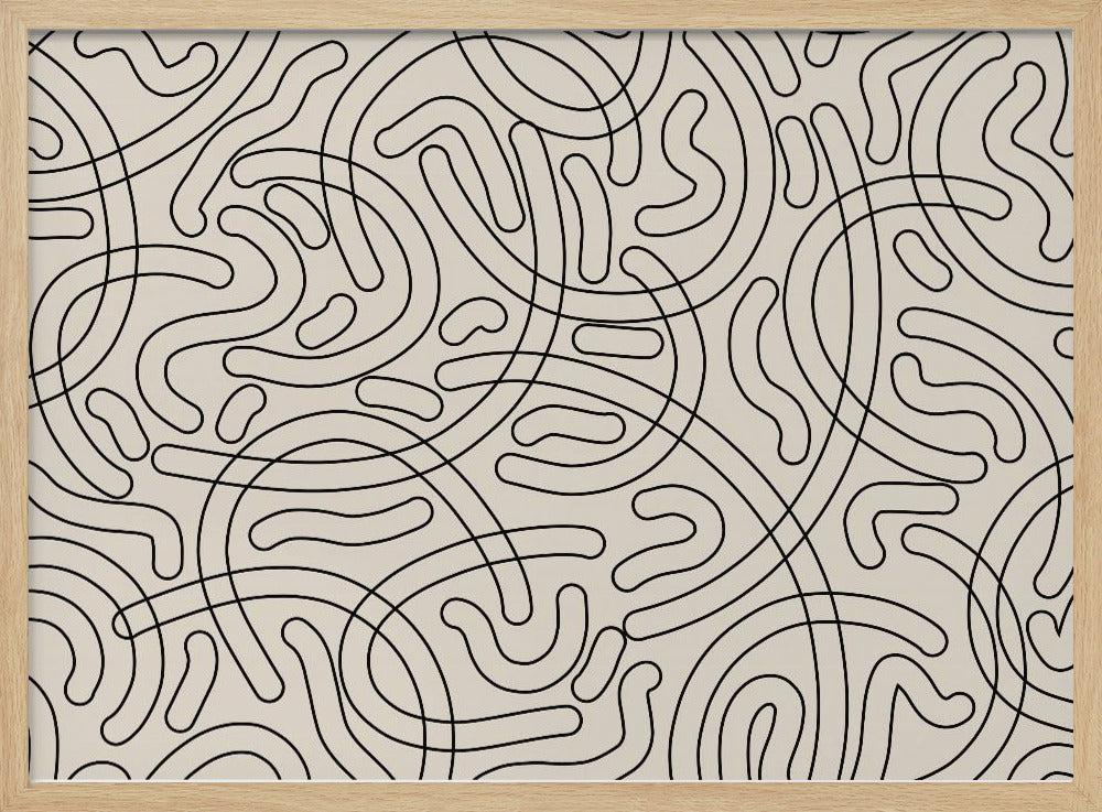 Verworrene Labyrinthlinien | Poster