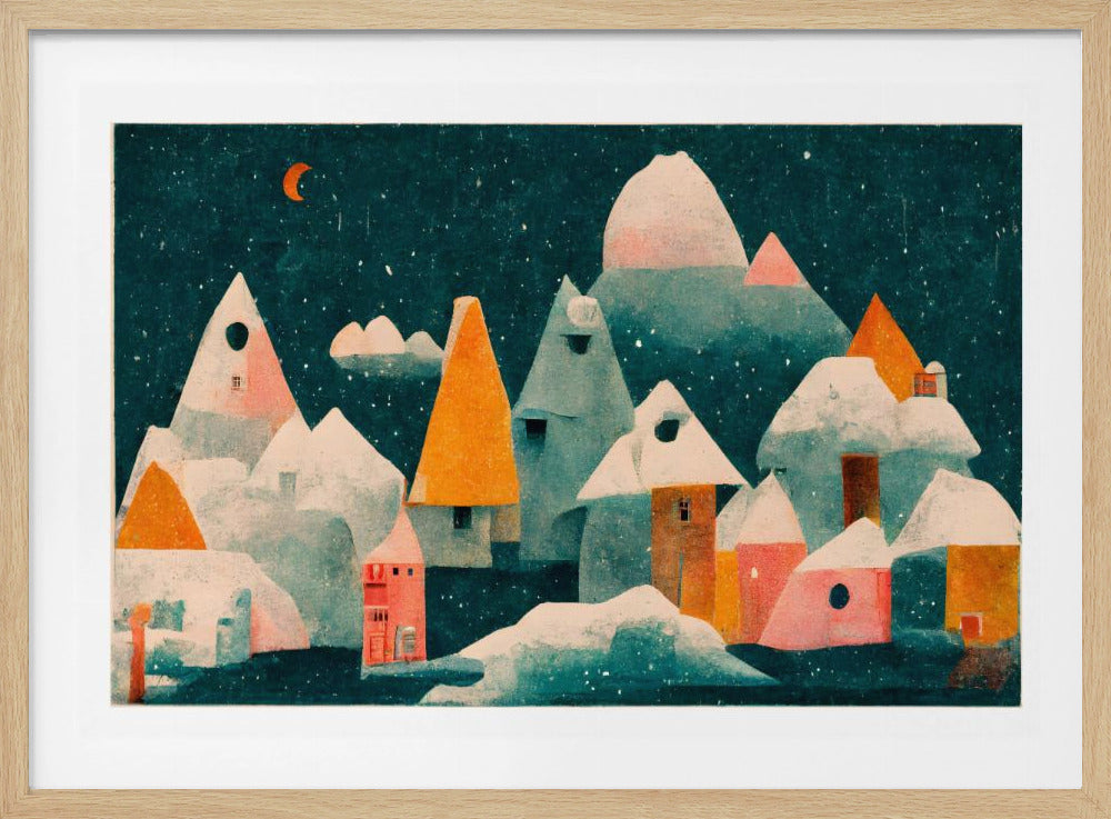 Winternachtsdorf | Poster