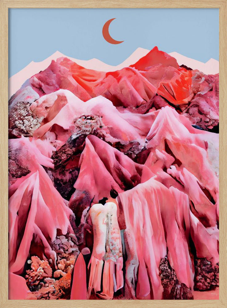 Purpurrote Traumlandschaft | Poster