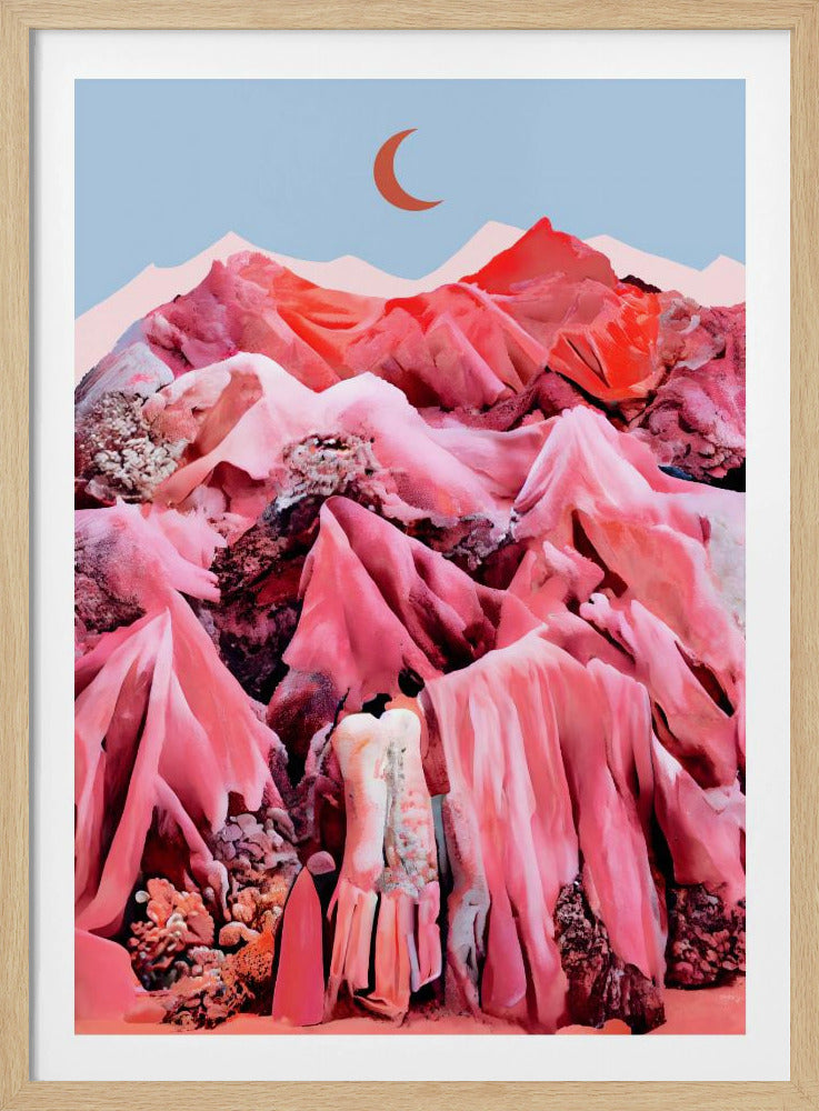 Purpurrote Traumlandschaft | Poster