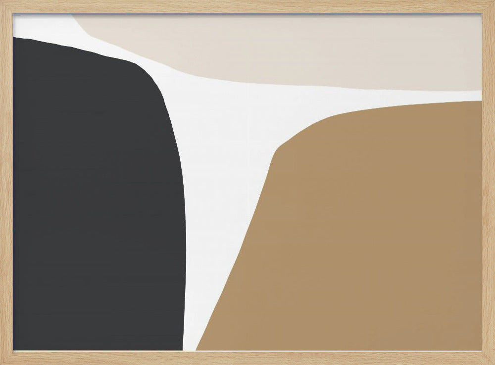 Geometrische Formen in neutralen Tönen | Poster