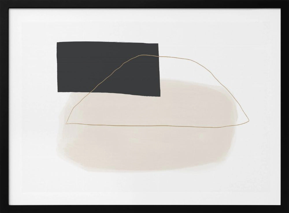 Geometrische Formen und gedämpfte Töne | Poster
