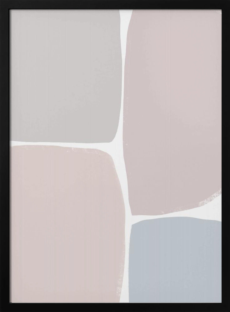 Gedämpfte geometrische Blöcke | Poster