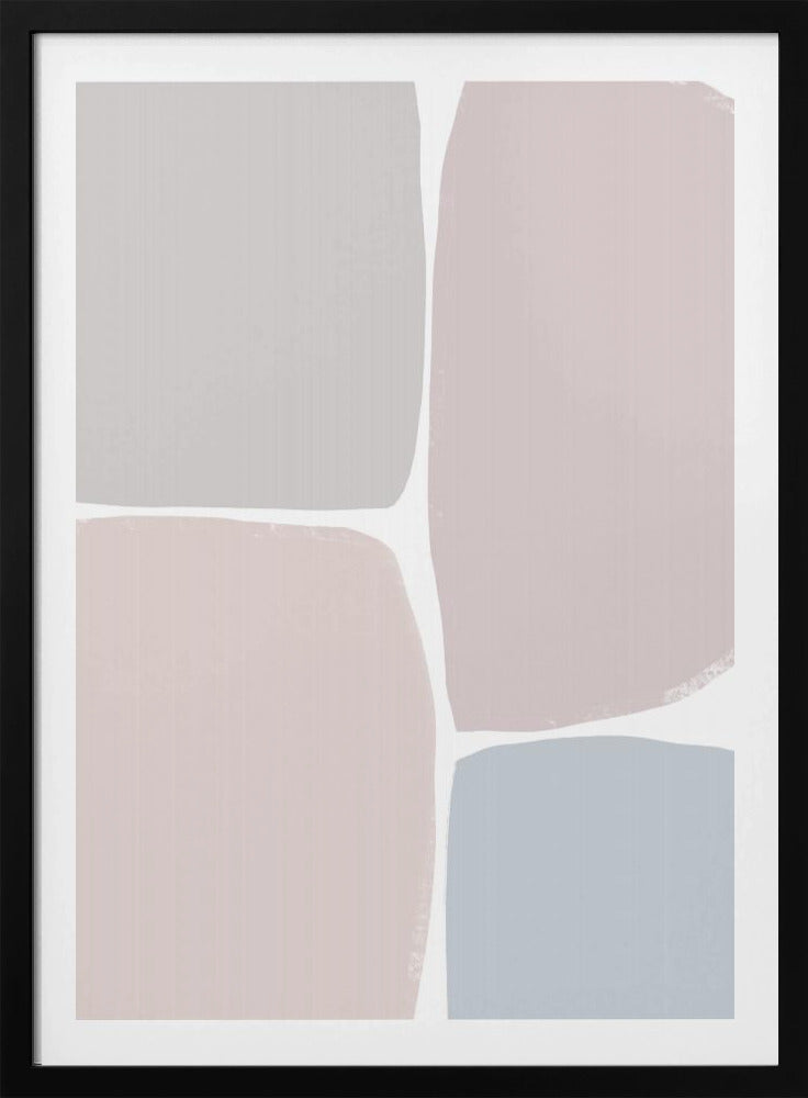 Gedämpfte geometrische Blöcke | Poster