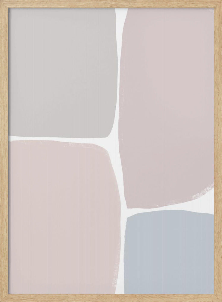 Gedämpfte geometrische Blöcke | Poster