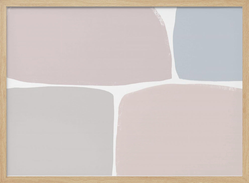 Pastelltöne mit geometrischen Formen | Poster