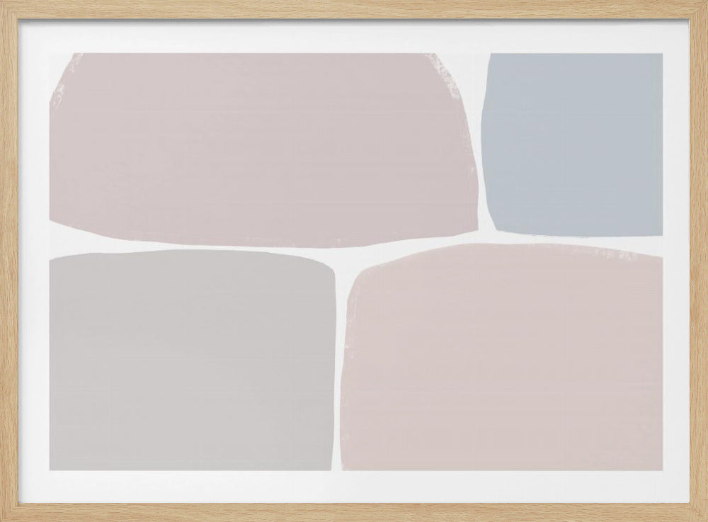 Pastelltöne mit geometrischen Formen | Poster