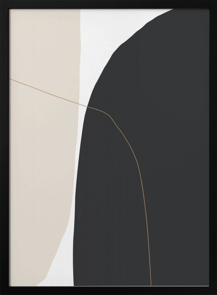 Zarte geschwungene Formen | Poster