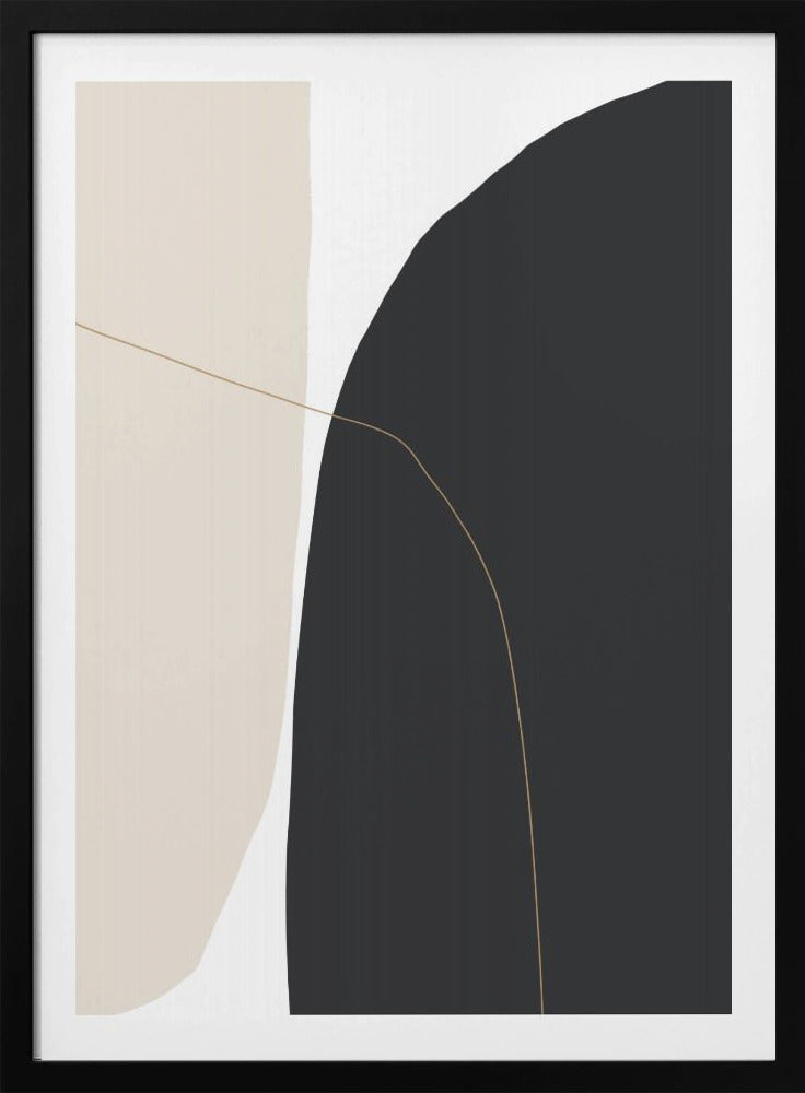Zarte geschwungene Formen | Poster