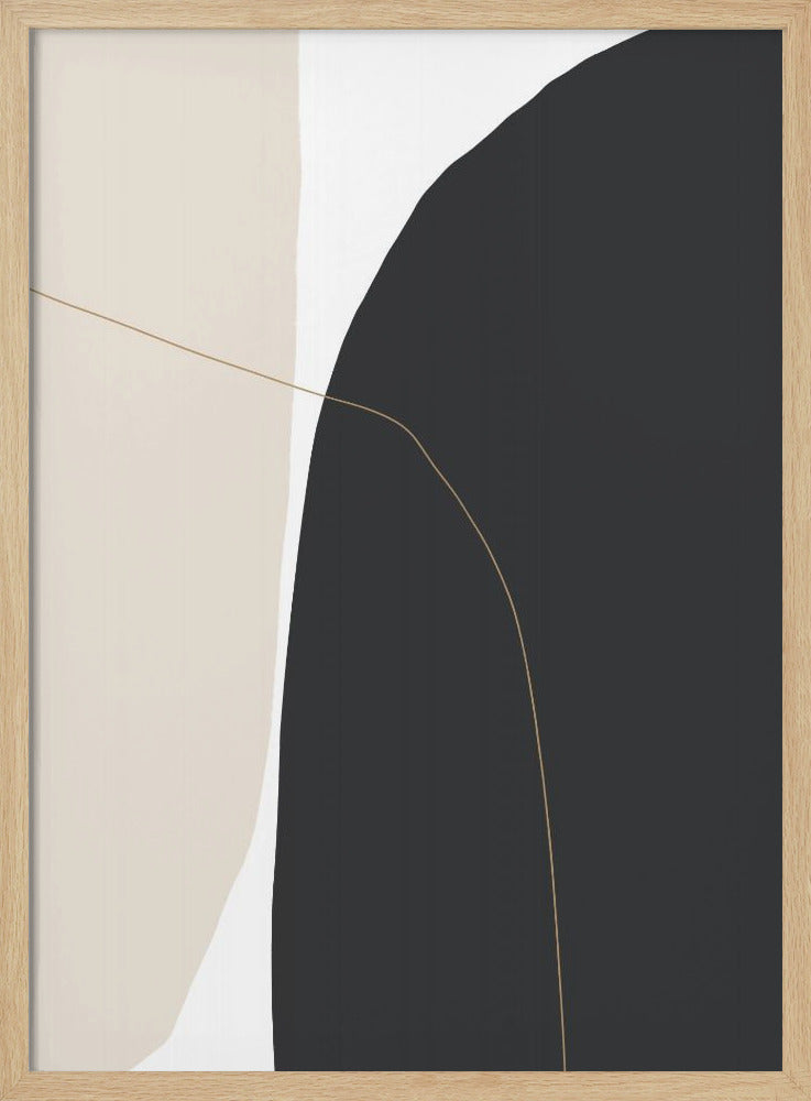 Zarte geschwungene Formen | Poster