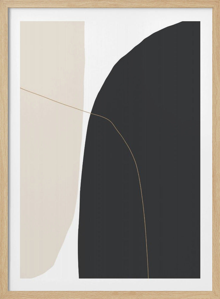 Zarte geschwungene Formen | Poster