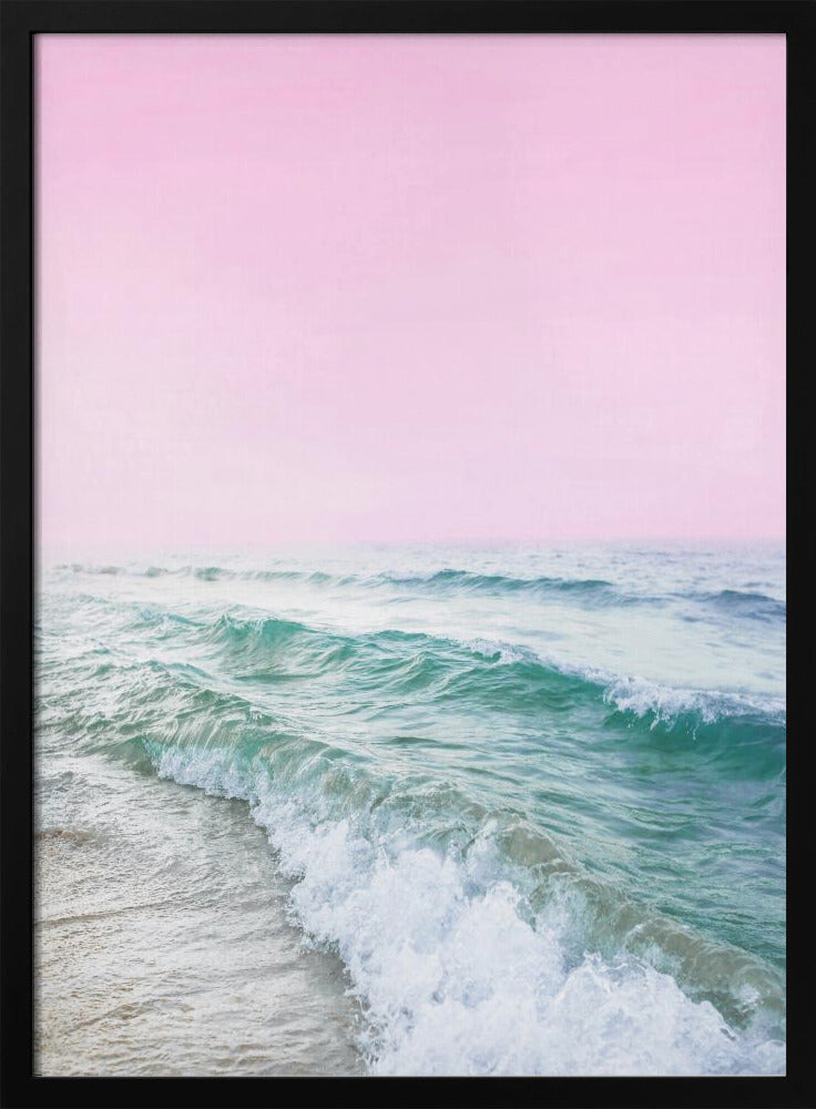 Rosa Himmel Strand | Poster