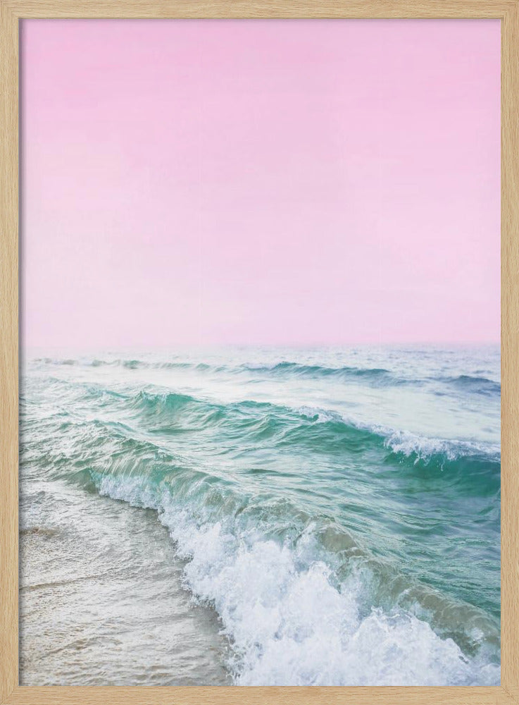 Rosa Himmel Strand | Poster