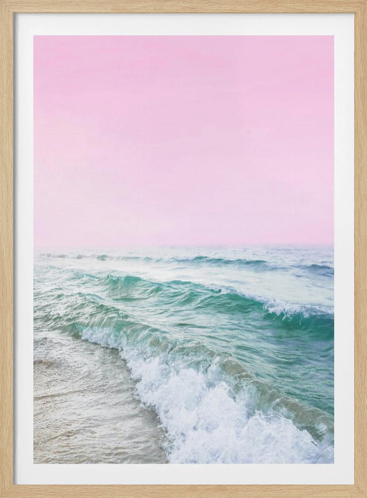 Rosa Himmel Strand | Poster