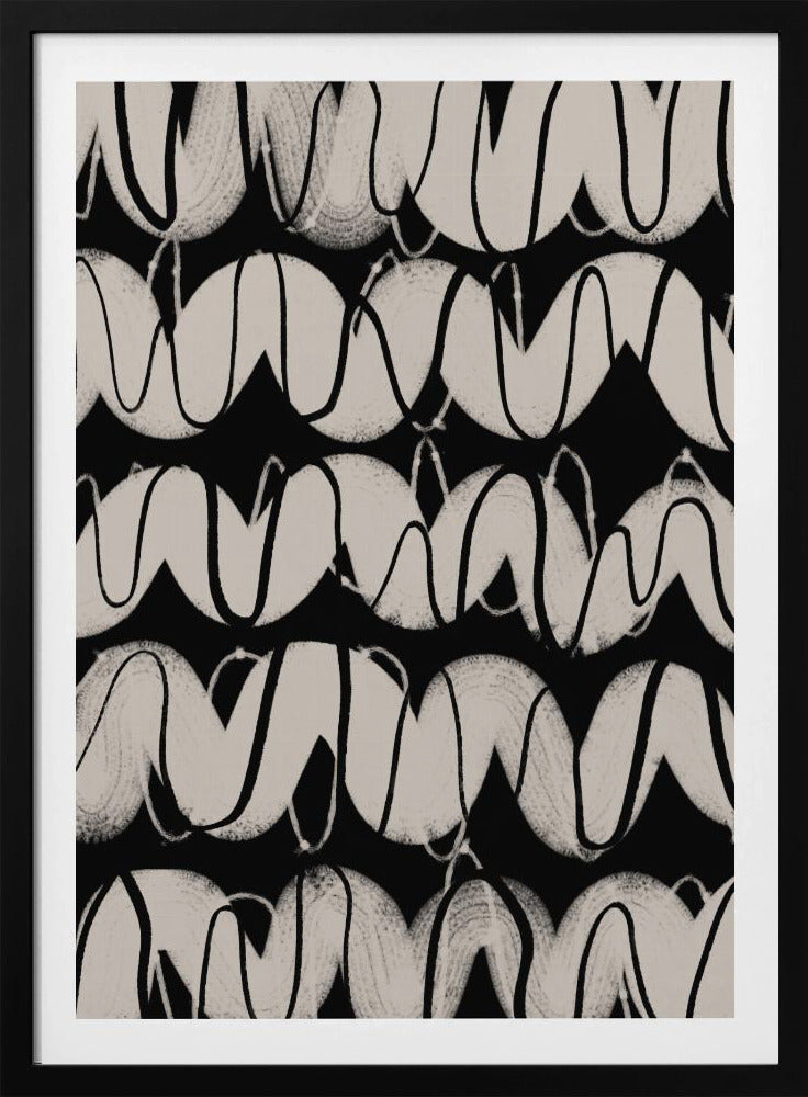 Monochrome Wellen | Poster