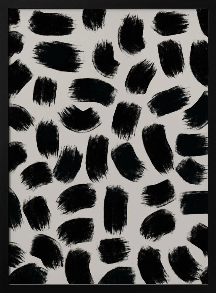 Monochrome Striche | Poster