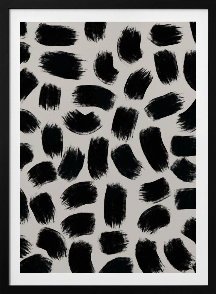 Monochrome Striche | Poster