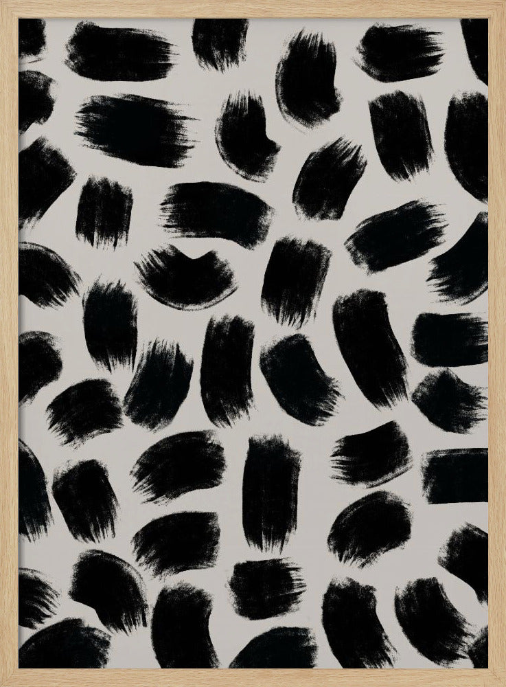Monochrome Striche | Poster