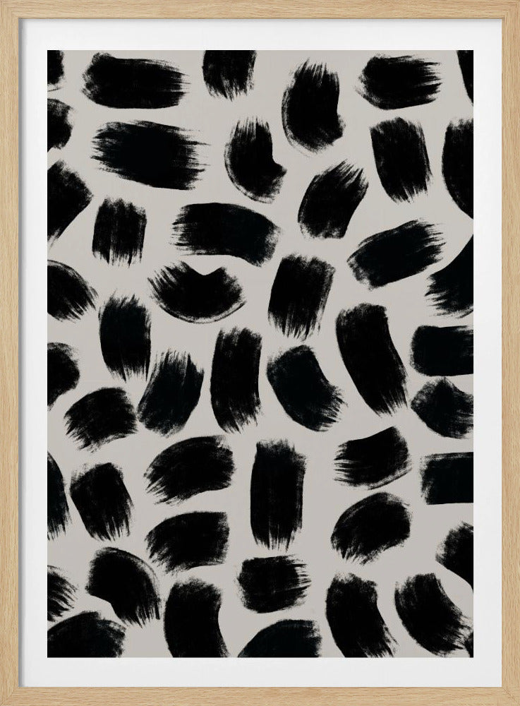 Monochrome Striche | Poster