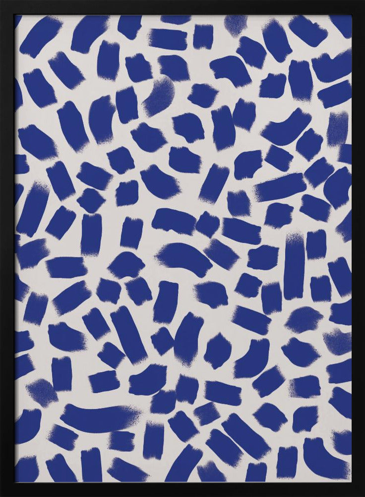 Indigo-Striche | Poster