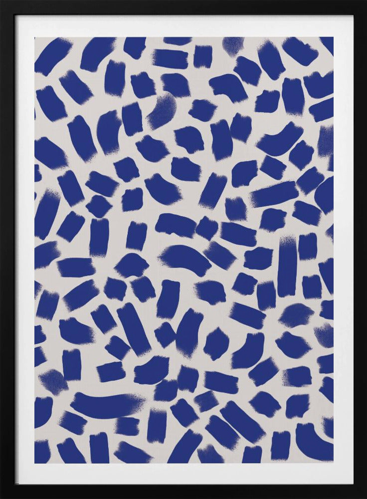 Indigo-Striche | Poster