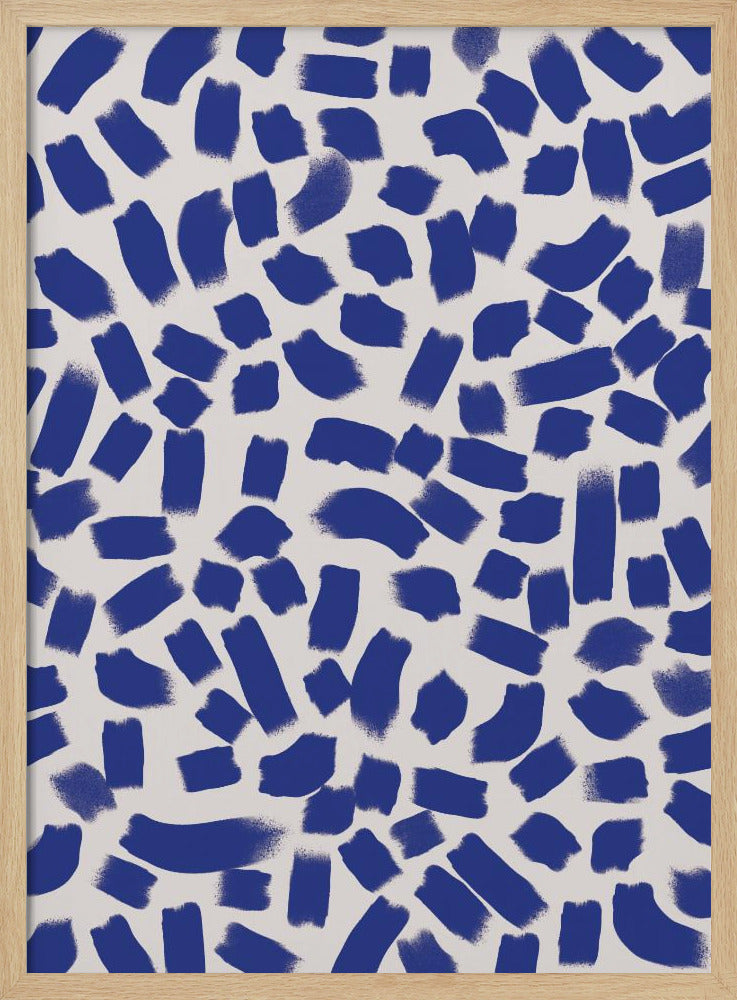 Indigo-Striche | Poster