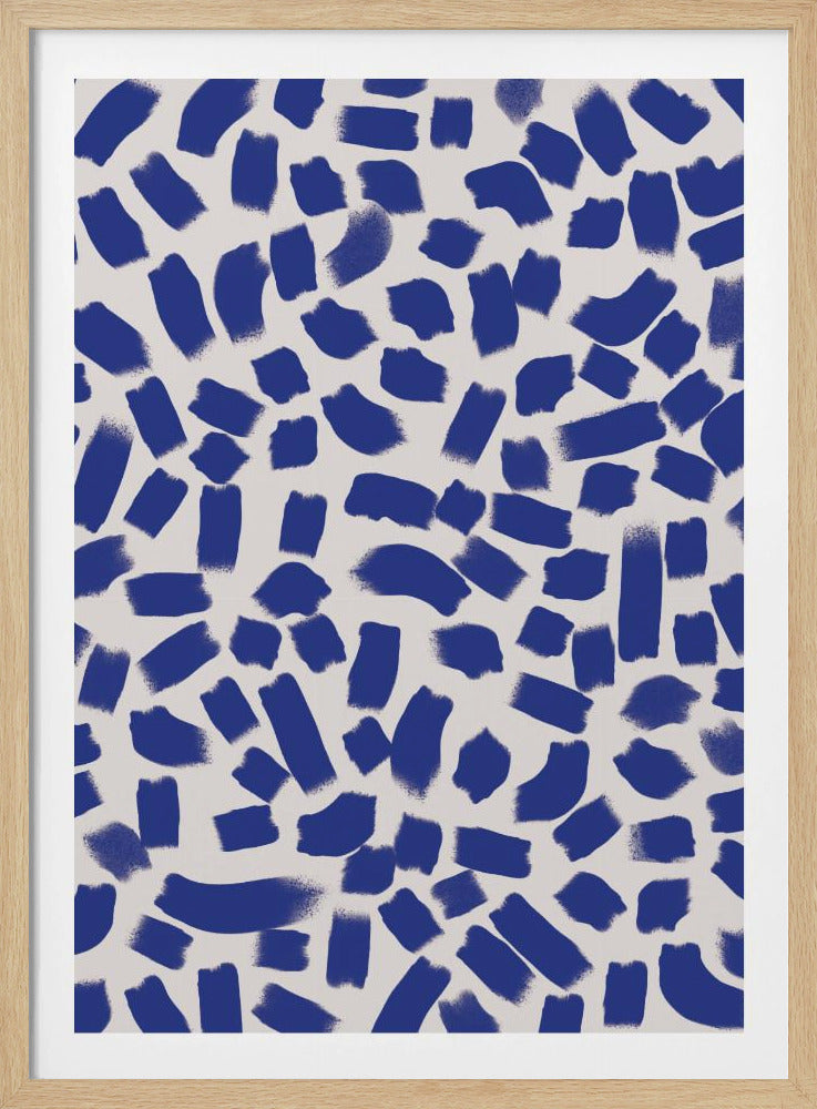 Indigo-Striche | Poster