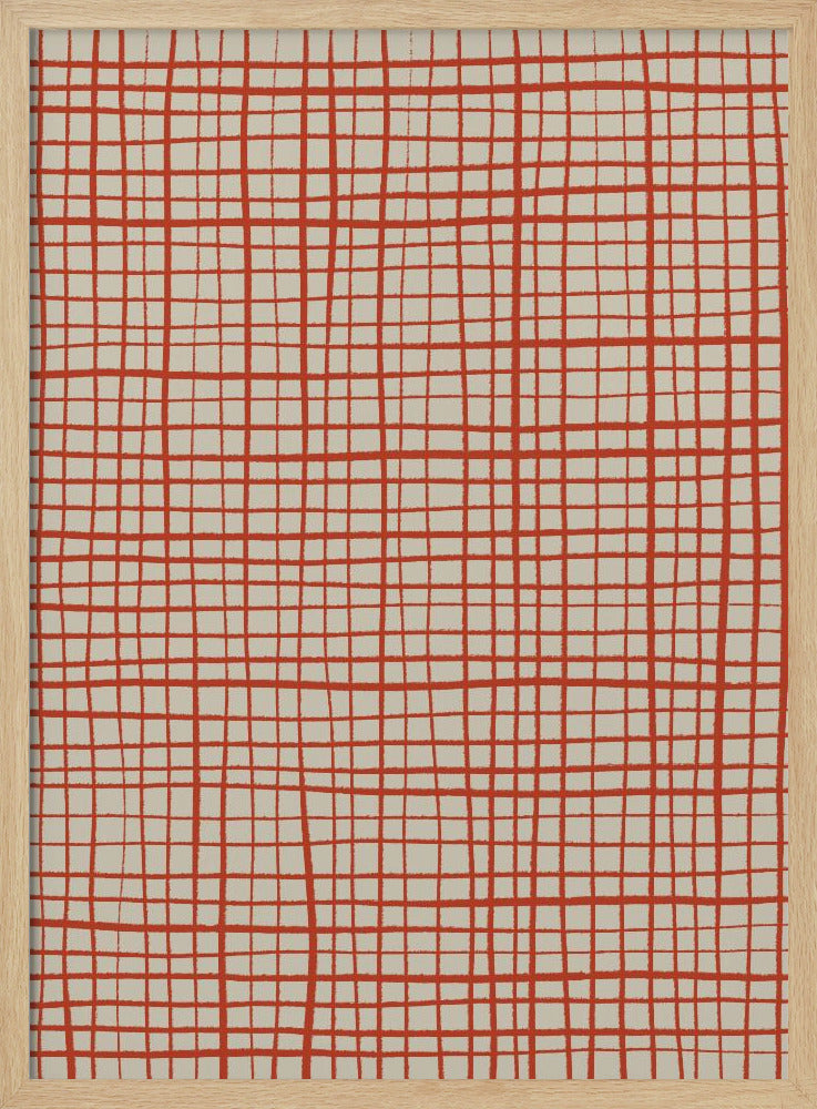 Rote Gitterharmonie | Poster