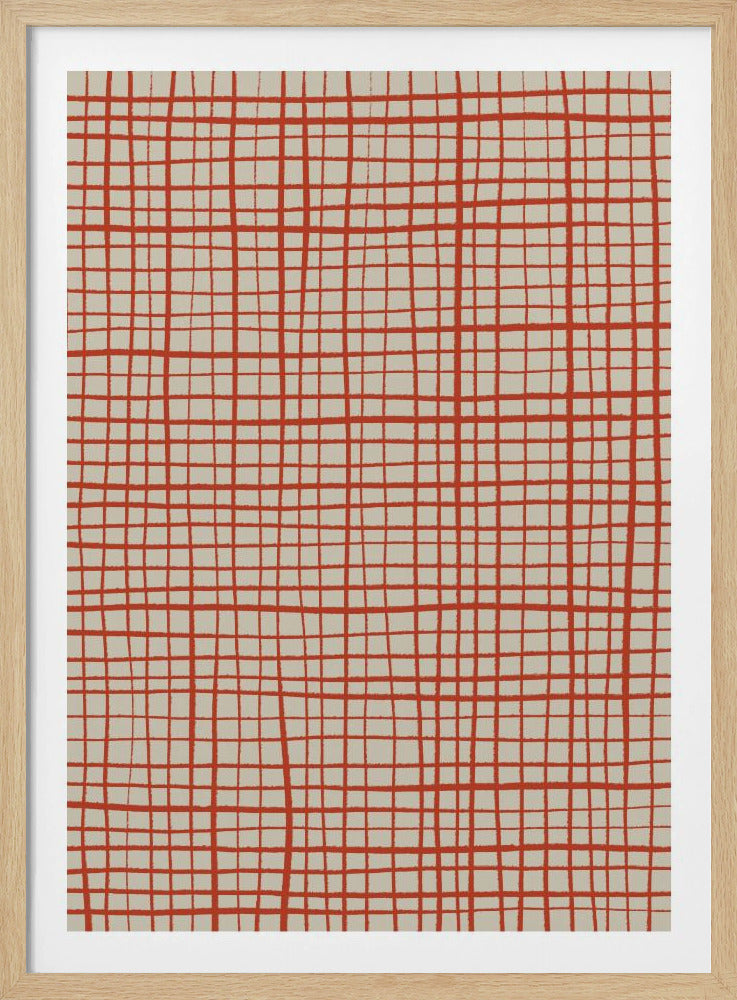 Rote Gitterharmonie | Poster