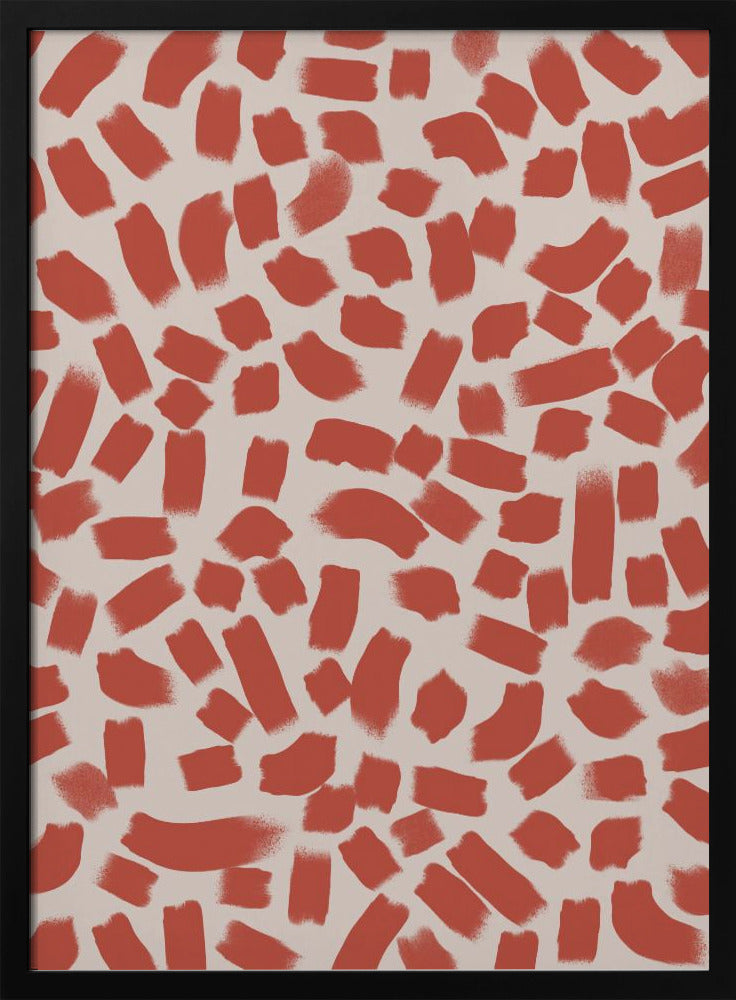 Rote Pinselstriche | Poster