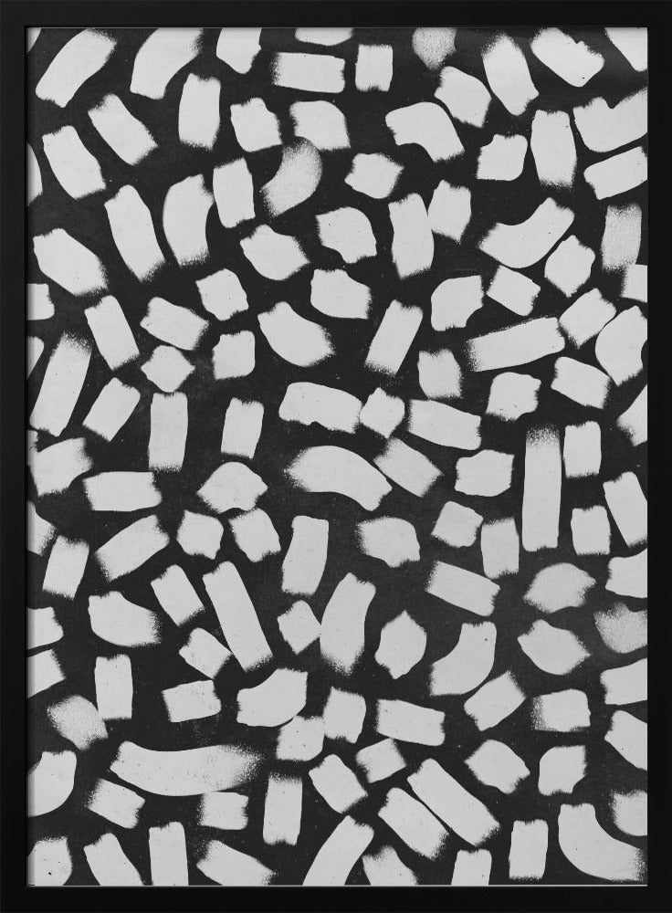 Monochrome Striche | Poster