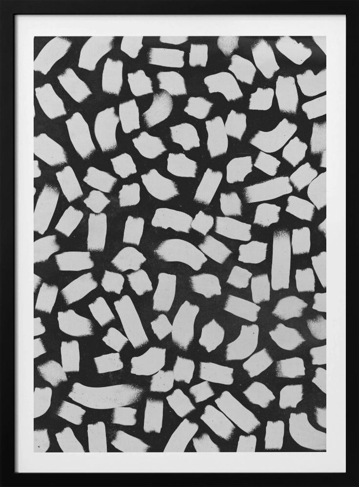 Monochrome Striche | Poster