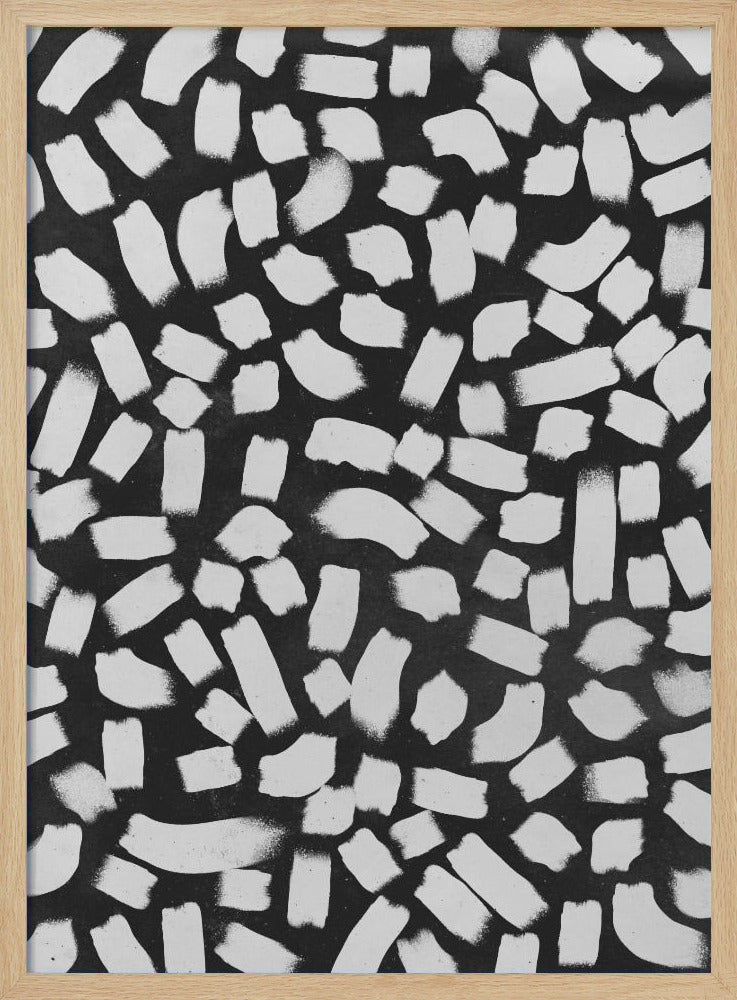 Monochrome Striche | Poster