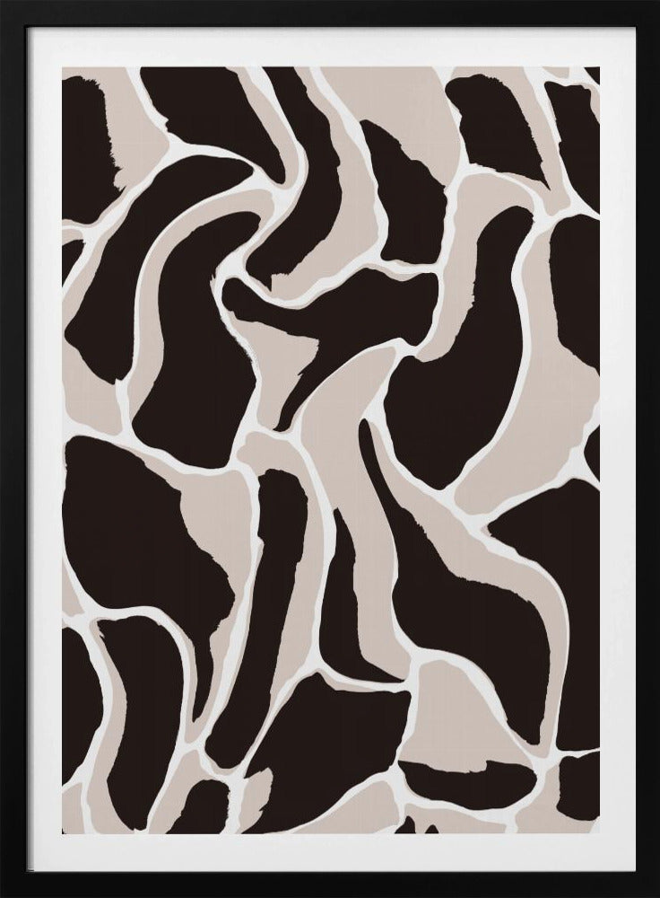 Monochrome Wellen | Poster