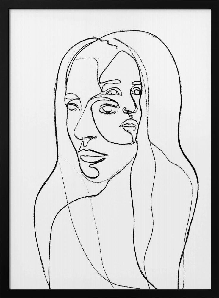 Reflexionen in Linien | Poster