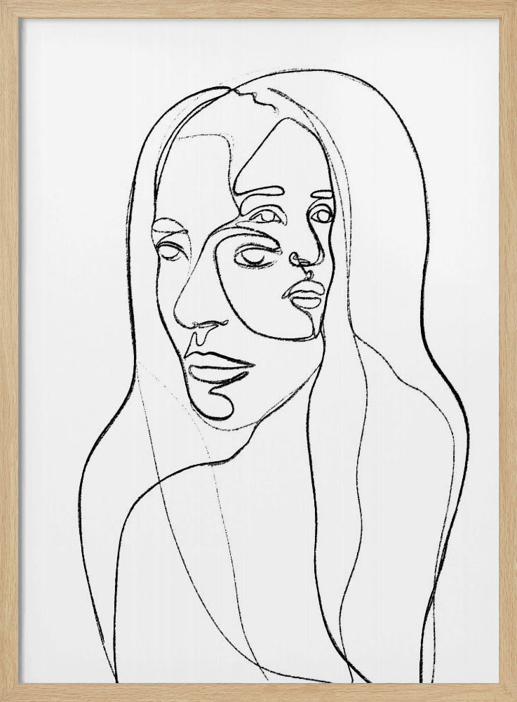 Reflexionen in Linien | Poster