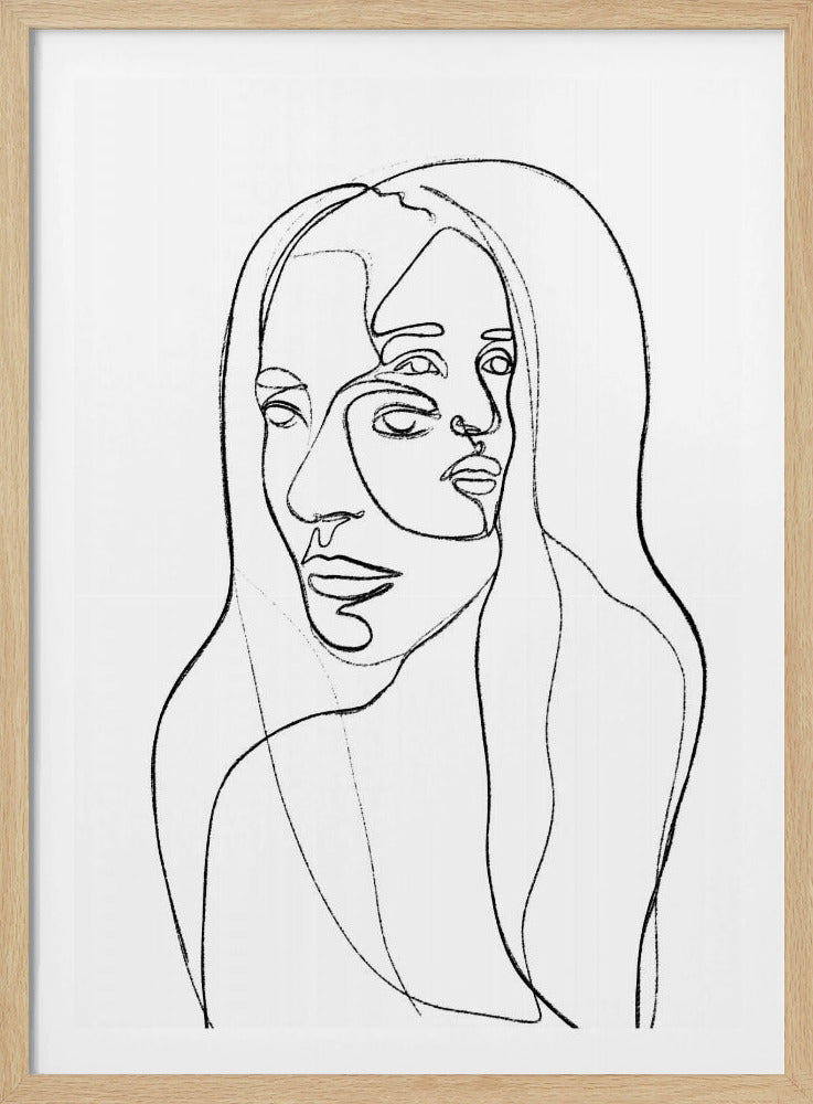 Reflexionen in Linien | Poster