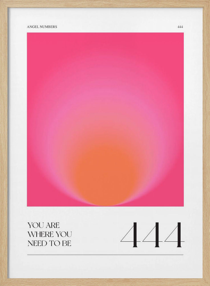 Farbverlauf mit Rosa- und Orangetönen | Poster