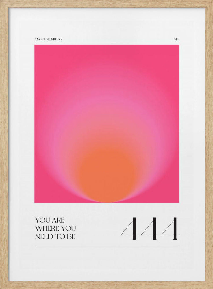 Farbverlauf mit Rosa- und Orangetönen | Poster