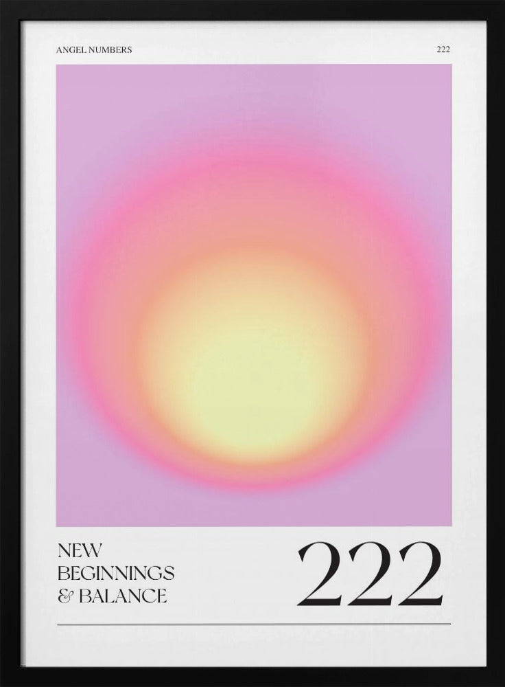 Farbverlauf mit sanften Rosa- und Gelbtönen | Poster